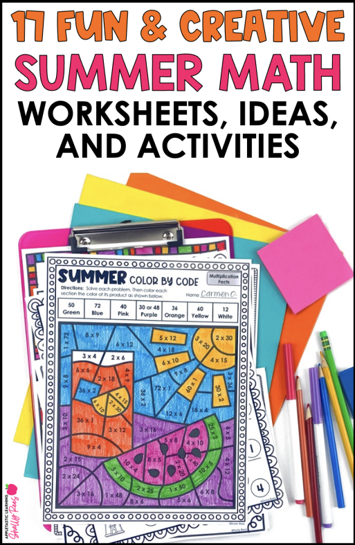 summer math worksheets